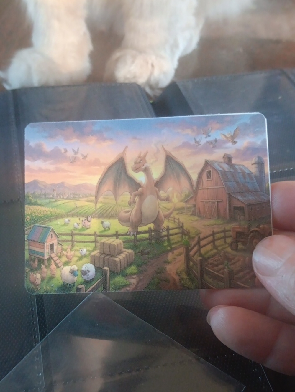 Pokemon Brown & Green Dragon Farm Trading Card